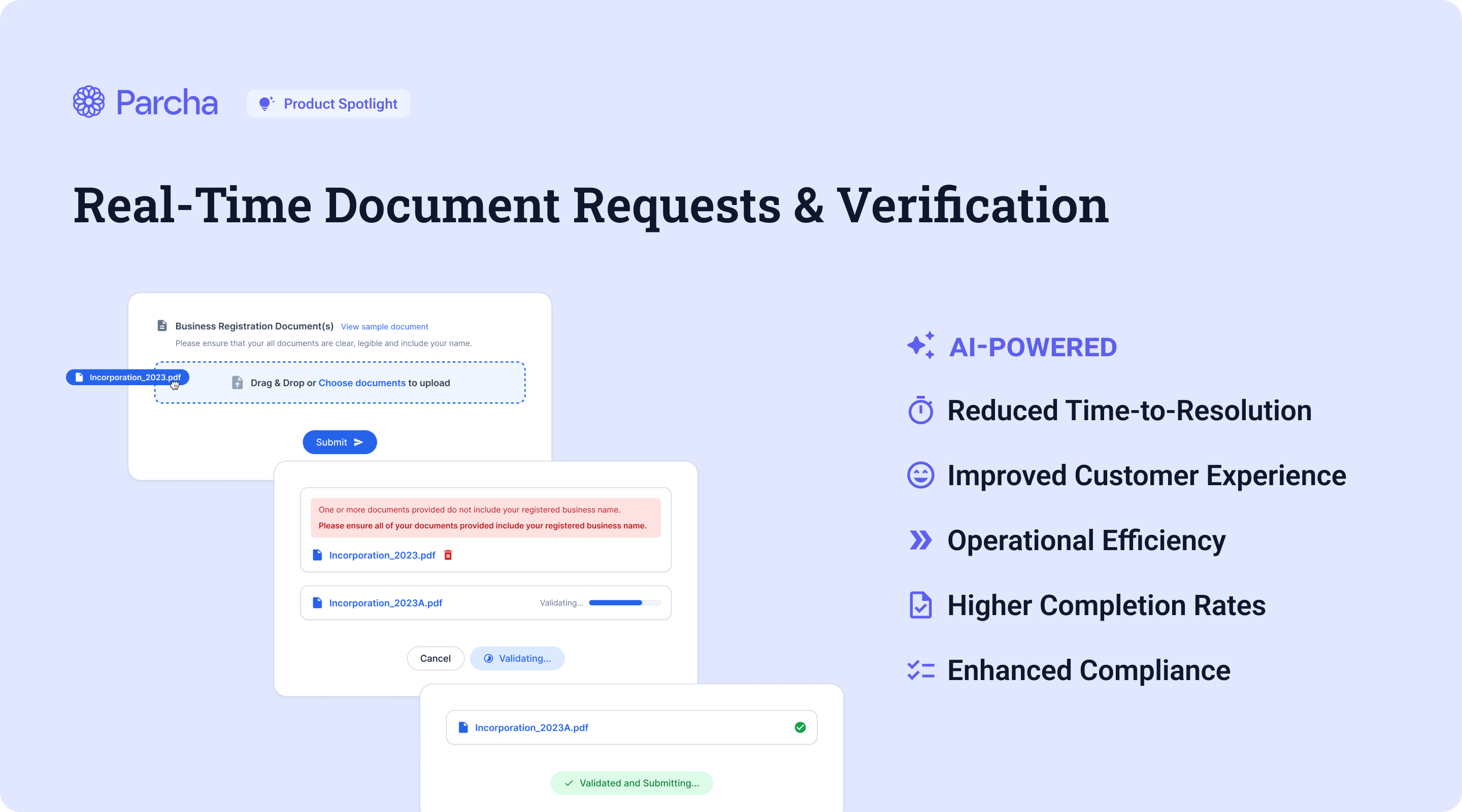 Real-Time Document Requests & Verification