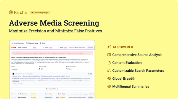 Product Spotlight: Adverse Media Screening