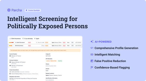 Product Spotlight: Intelligent Screening for Politically Exposed Persons